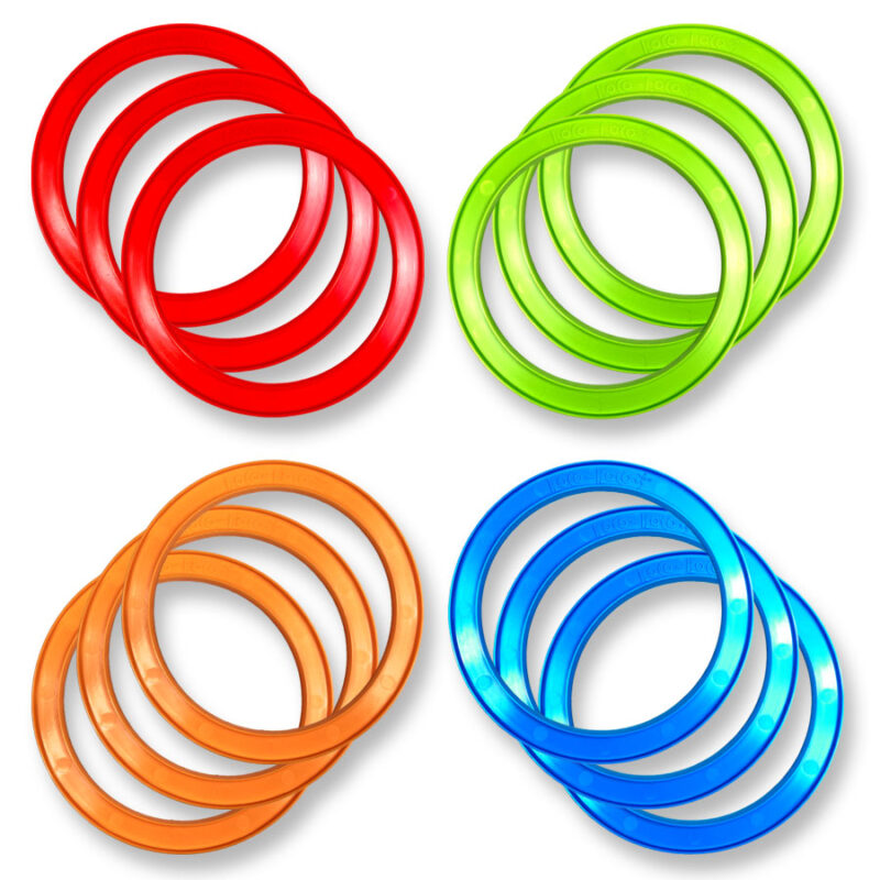 Les 12 anneaux de couleurs du Loco-Loco Jaune